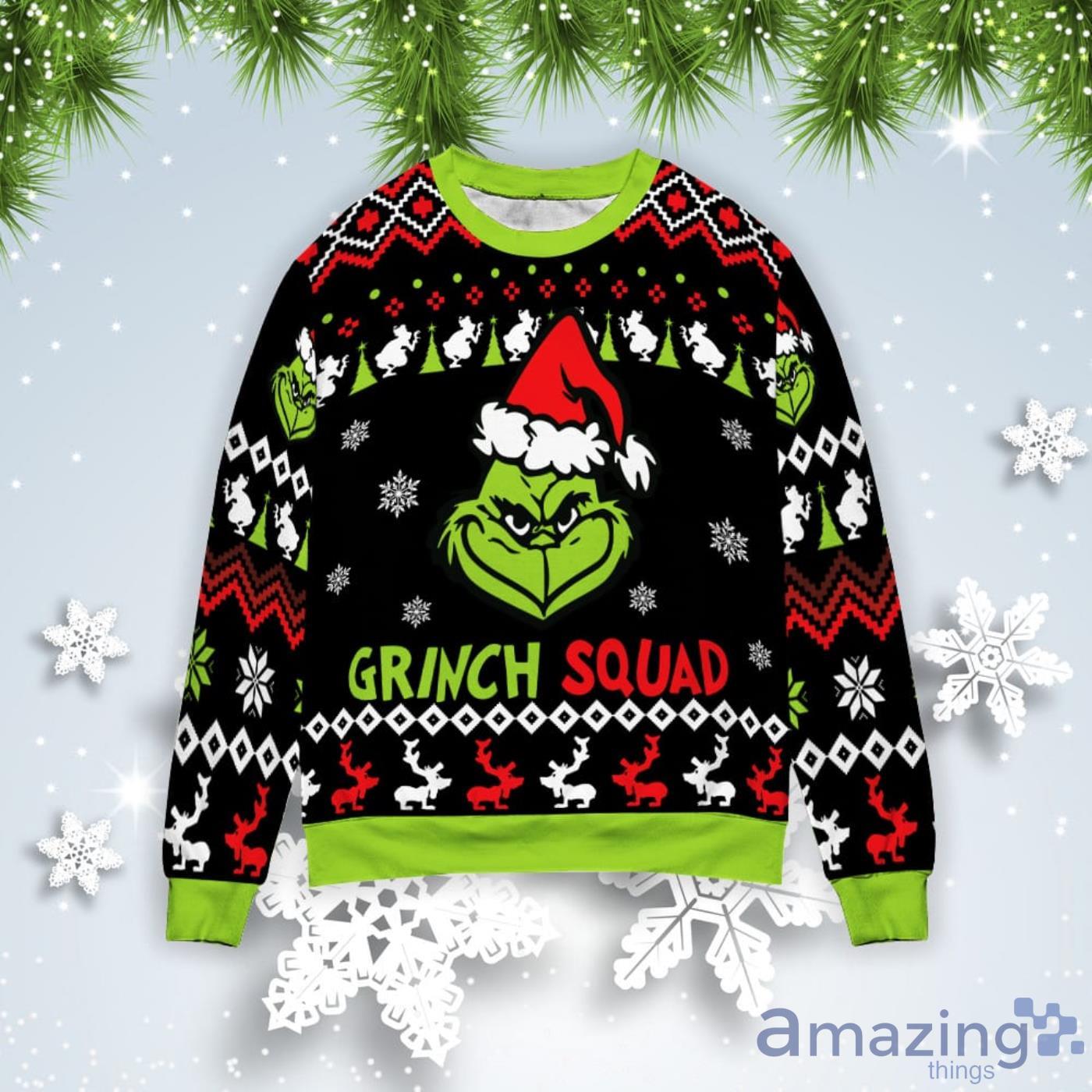 Edmonton Oilers Funny Grinch Ugly Christmas Sweater Unisex Christmas Gift  Ideas