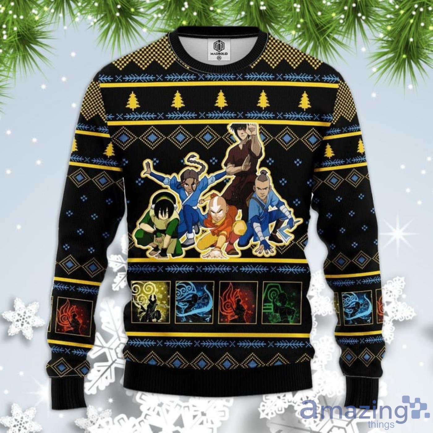 The Last Airbender Christmas Gift Ugly Christmas Sweater Product Photo 1