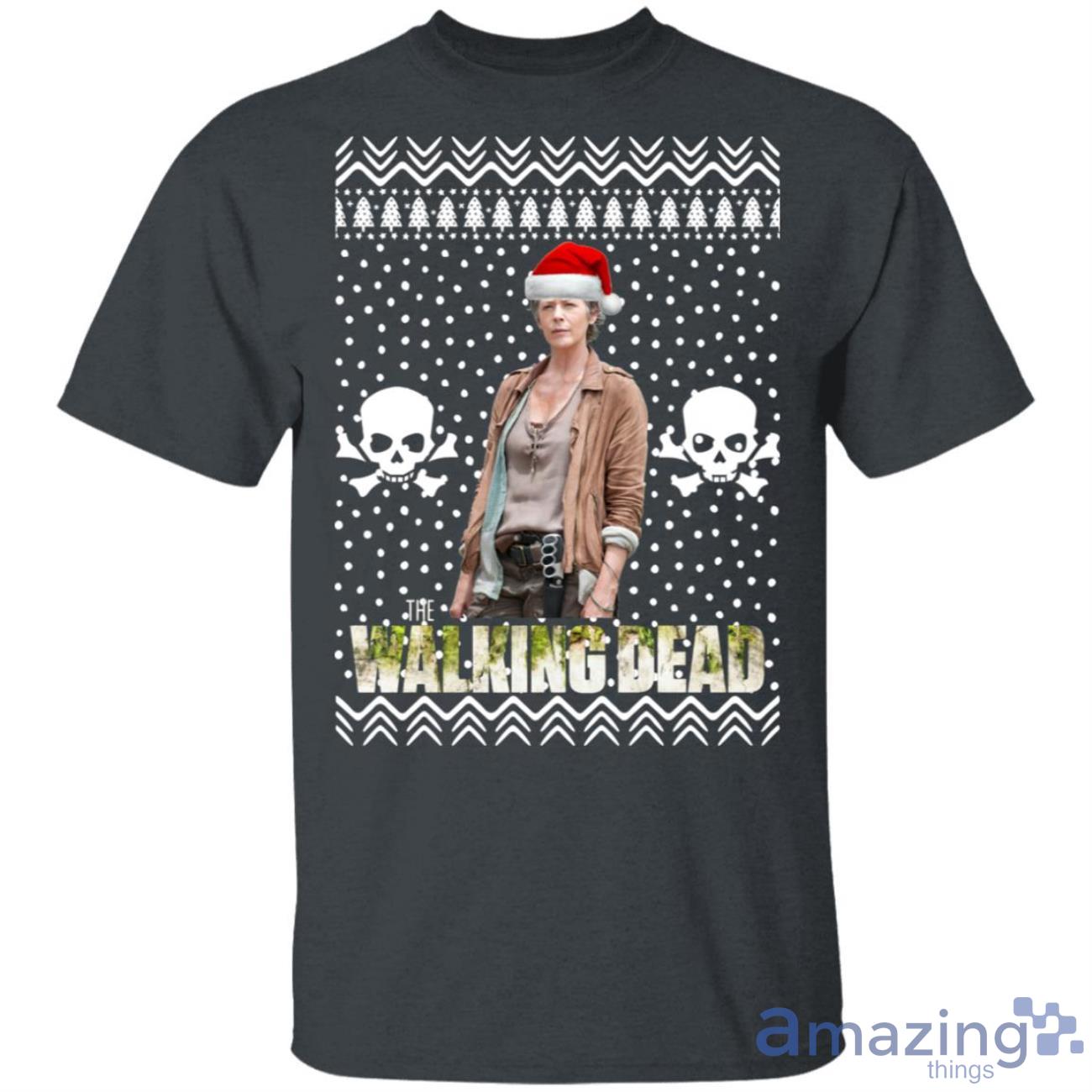 The Walking Dead Melissa Mcbride Santa Hat Christmas Sweatshirt image The Walking Dead Melissa Mcbride Santa Hat Christmas Sweatshirt Product Photo 3