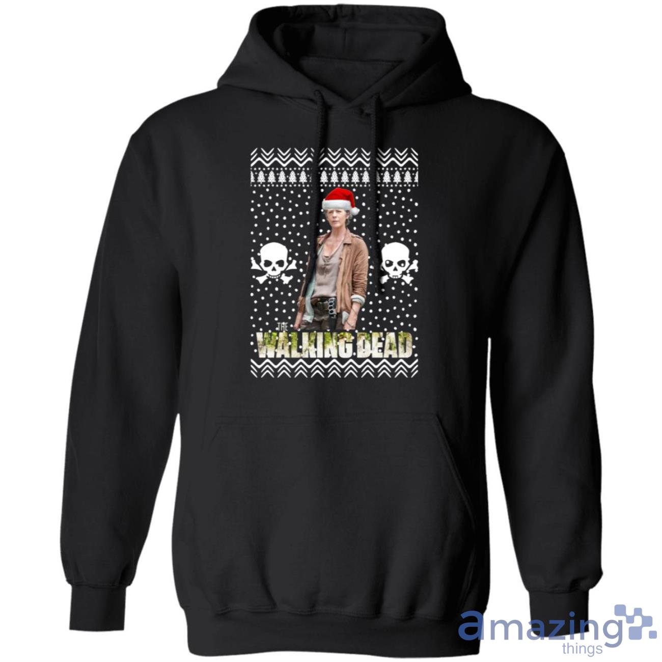 The Walking Dead Melissa Mcbride Santa Hat Christmas Sweatshirt image The Walking Dead Melissa Mcbride Santa Hat Christmas Sweatshirt Product Photo 6
