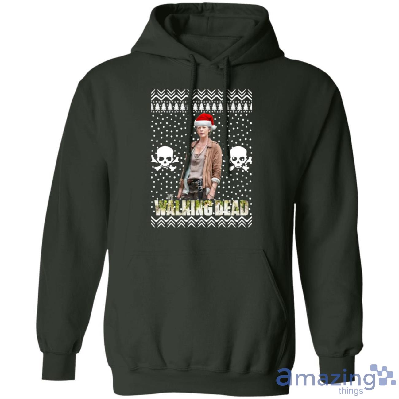 The Walking Dead Melissa Mcbride Santa Hat Christmas Sweatshirt image The Walking Dead Melissa Mcbride Santa Hat Christmas Sweatshirt Product Photo 7