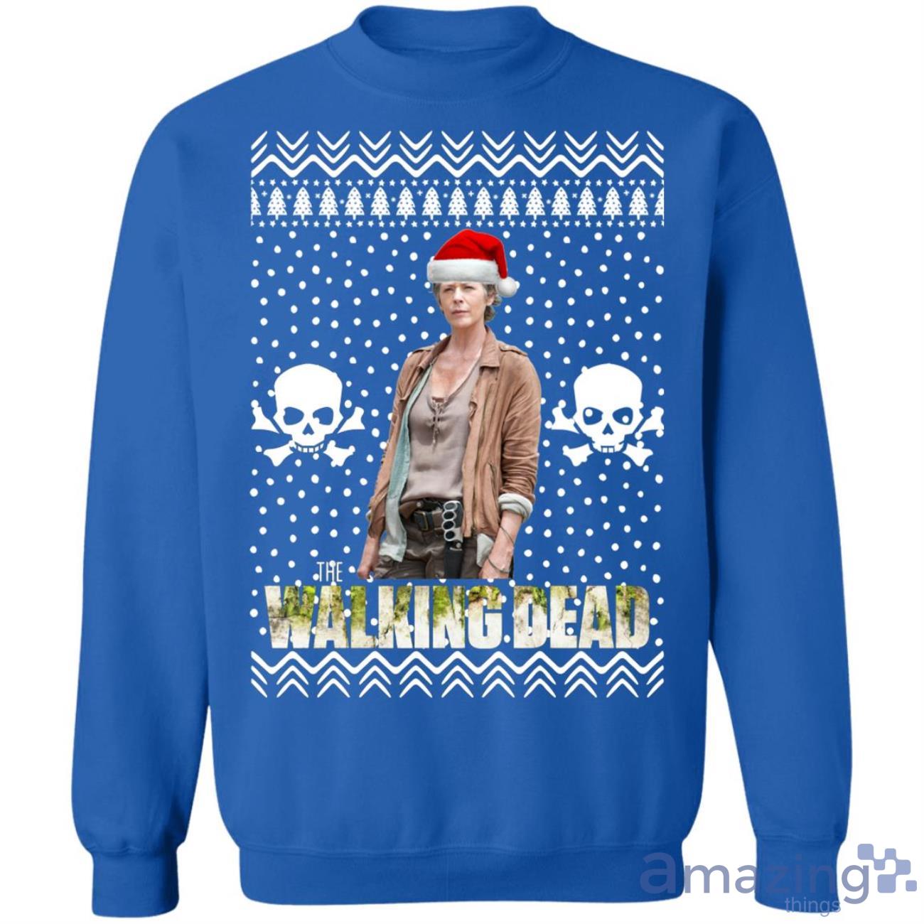 The Walking Dead Melissa Mcbride Santa Hat Christmas Sweatshirt image The Walking Dead Melissa Mcbride Santa Hat Christmas Sweatshirt Product Photo 9