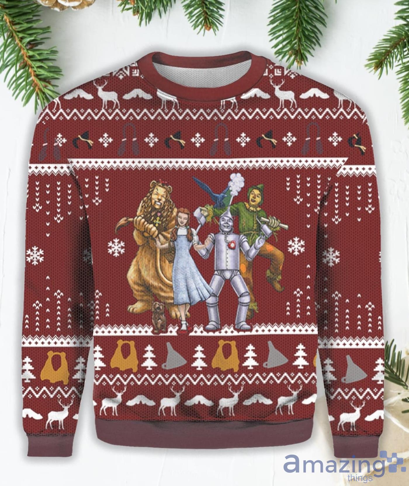 The Wizard Of Oz Characters Ugly Sweater Product Photo 1
