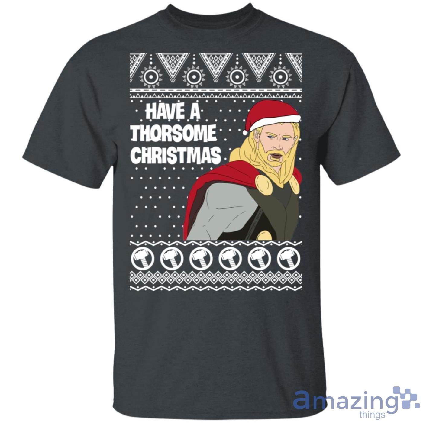 Thor Have a Thorsome Christmas God of Thunder Avengers Sweatshirt image Thor Have a Thorsome Christmas God of Thunder Avengers Sweatshirt Product Photo 6