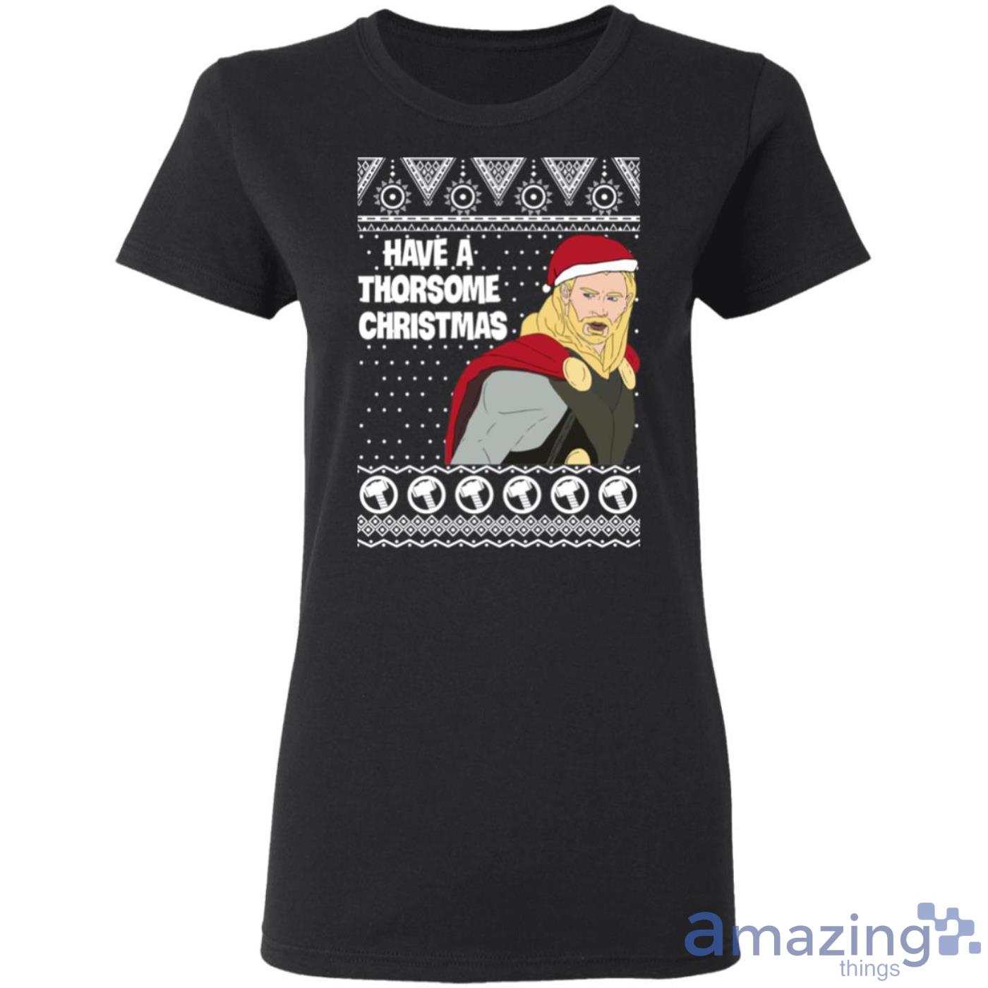 Thor Have a Thorsome Christmas God of Thunder Avengers Sweatshirt image Thor Have a Thorsome Christmas God of Thunder Avengers Sweatshirt Product Photo 7