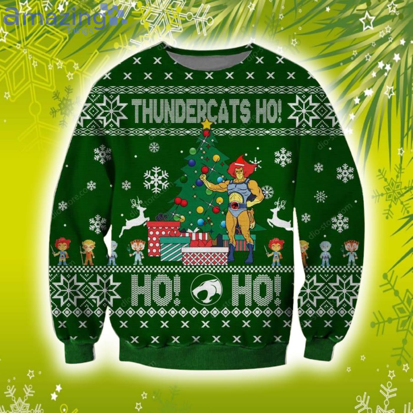 Thundercats Ho 3D Christmas Knitting Pattern Ugly Sweater Sweatshirt Product Photo 1