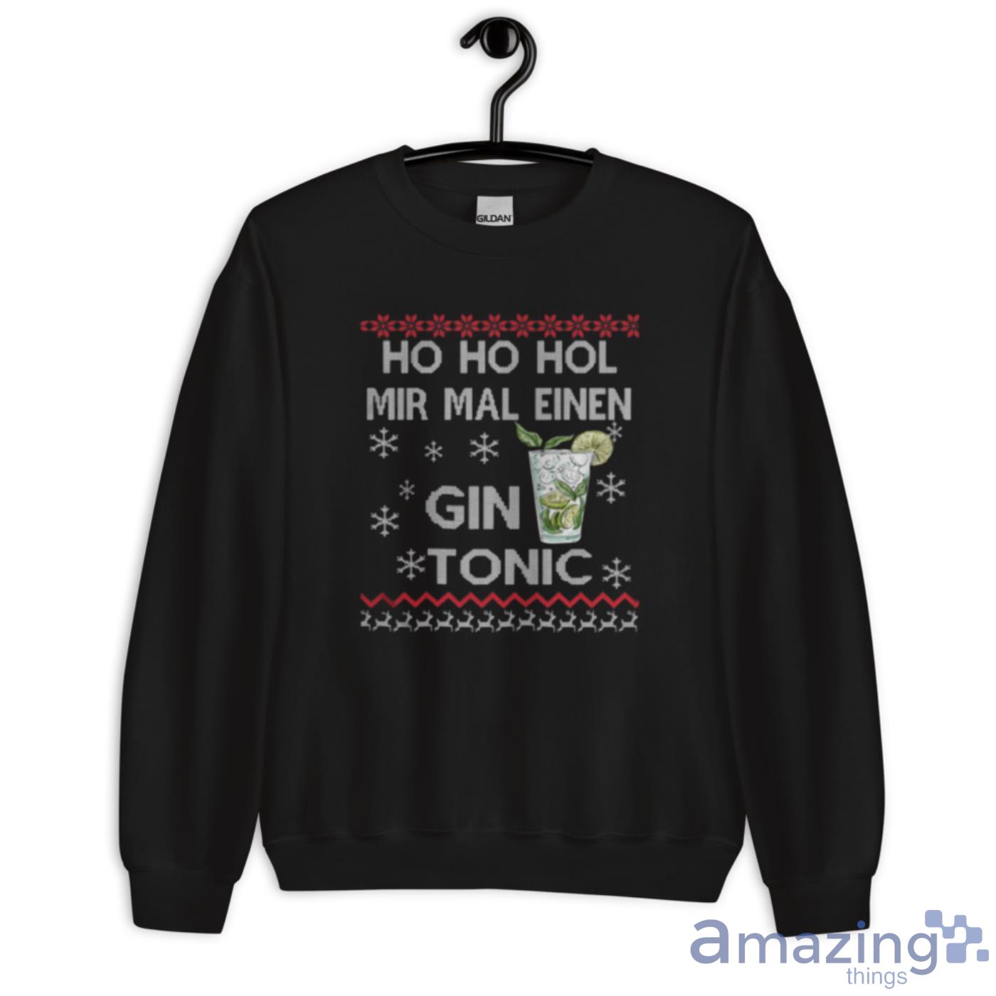 Ugly Gin Tonic Christmas shirt image Ugly Gin Tonic Christmas shirt - Unisex Crewneck Sweatshirt