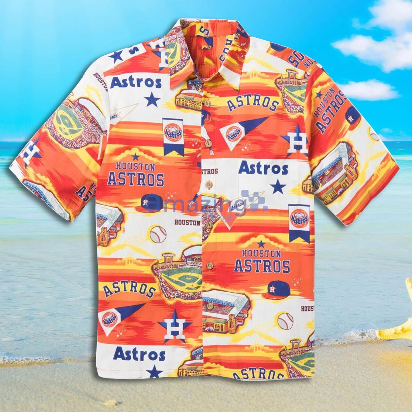 Vintage Houston Astros All Over Print Hawaiian Shirt