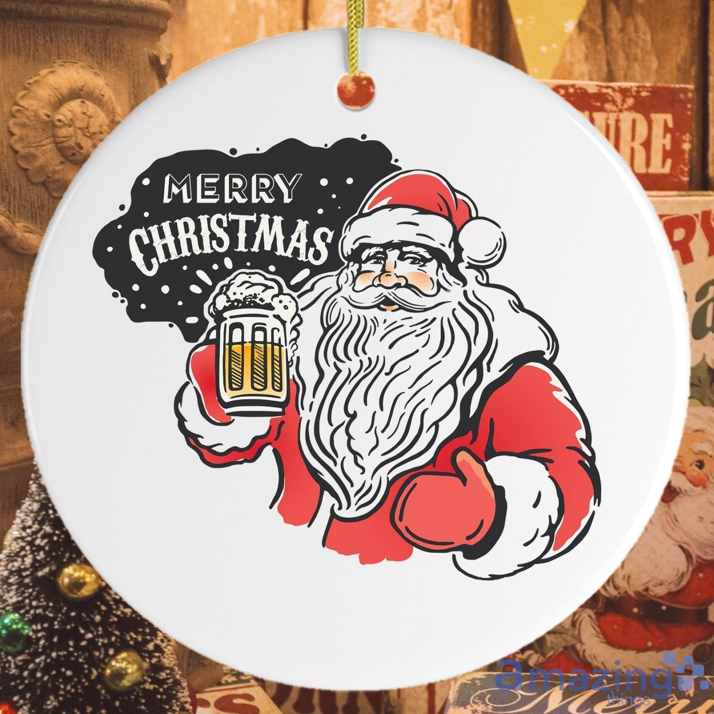 Vintage Santa Claus with Beer Christmas Gift Christmas Ornament Product Photo 1 Vintage Santa Claus with Beer Christmas Gift Christmas Ornament Product Photo 1