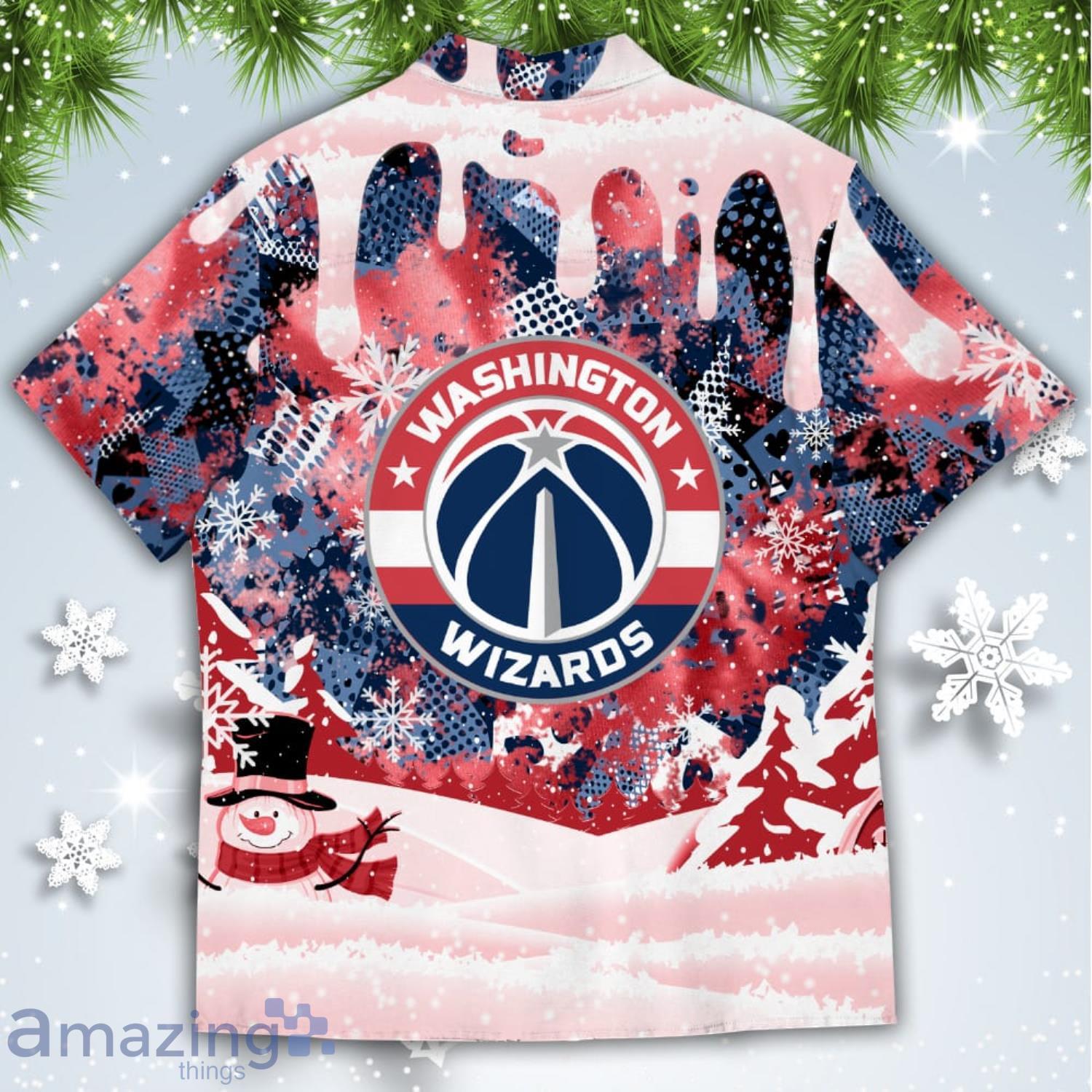 Washington Wizards Snoopy Dabbing The Peanuts American Christmas Dripping Hawaiian Shirt image Washington Wizards Snoopy Dabbing The Peanuts American Christmas Dripping Hawaiian Shirt Product Photo 3