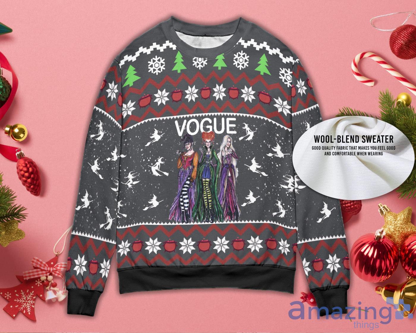 Witches Ugly Christmas Sweater Christmas Holiday Gift image Witches Ugly Christmas Sweater Christmas Holiday Gift Product Photo 3