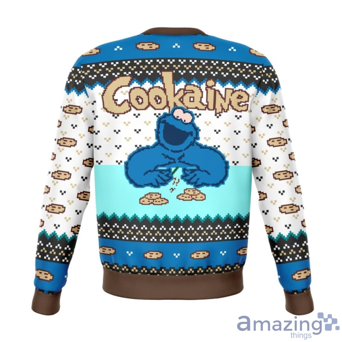 2022 Cookaine Monster Ugly Christmas Sweater image 2022 Cookaine Monster Ugly Christmas Sweater Product Photo 2