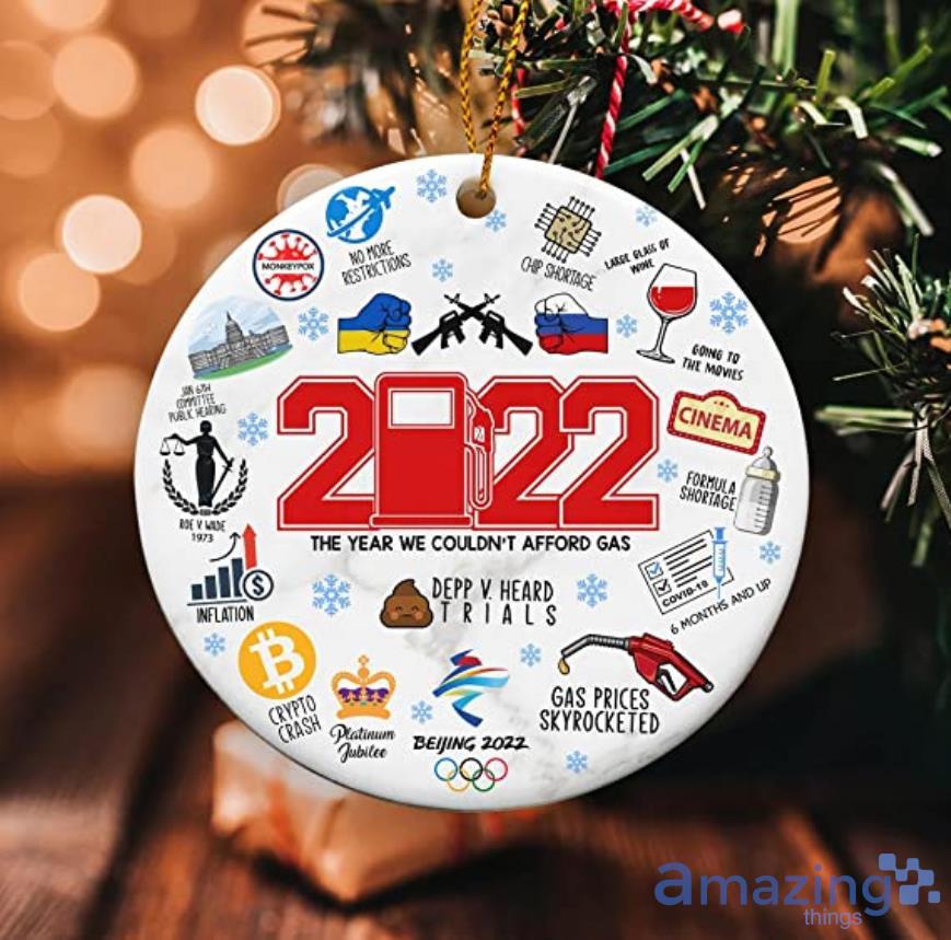 2022 Year In Review Christmas Ornament Product Photo 1