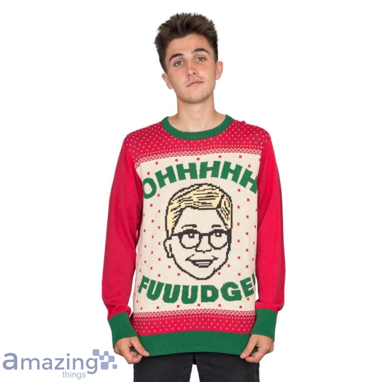 A Christmas Story Ohhhhh Uuudge! Ralphie For Merry Christmas Full Print Ugly Sweater Product Photo 1 A Christmas Story Ohhhhh Uuudge! Ralphie For Merry Christmas Full Print Ugly Sweater Product Photo 1