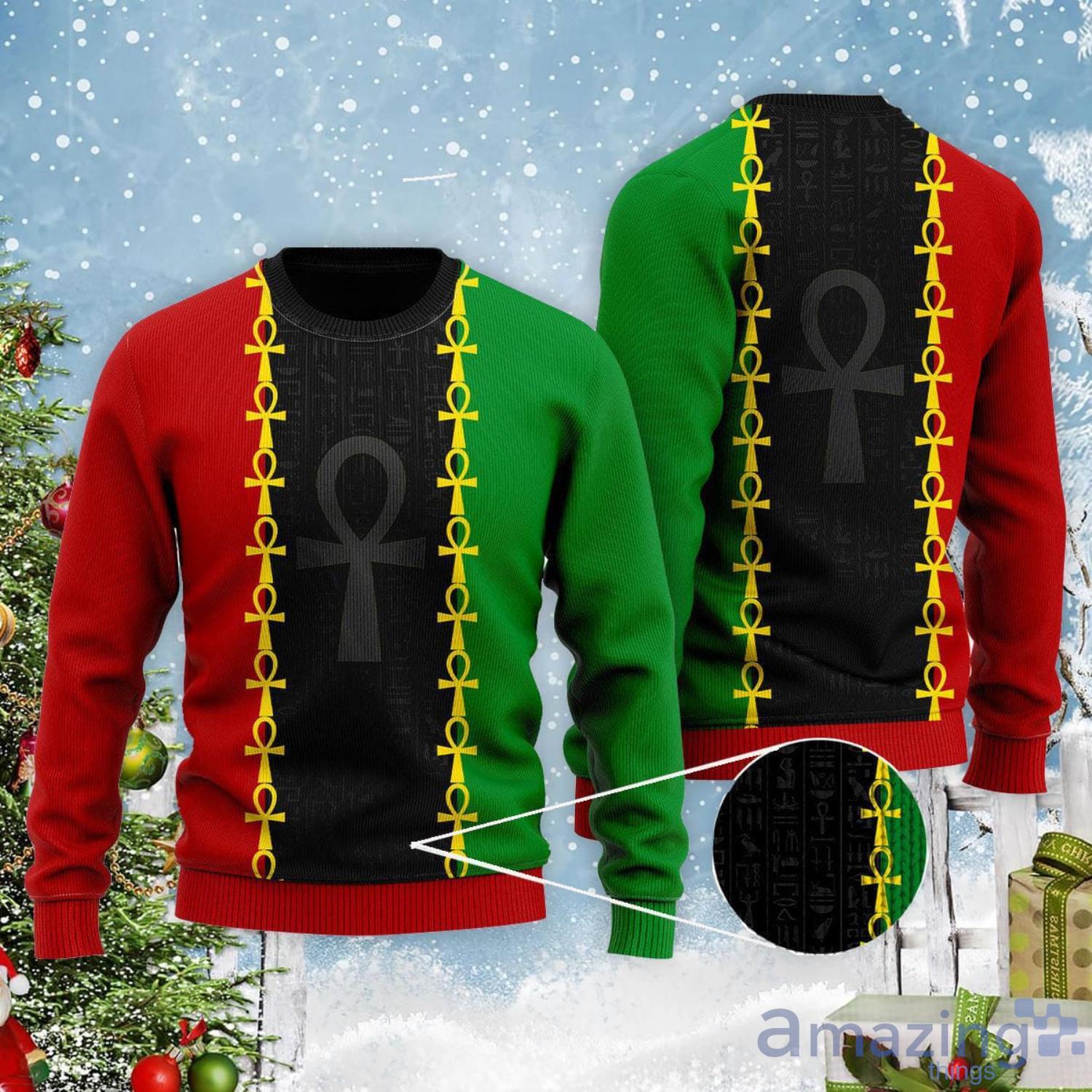 African Christmas Gift Ugly Christmas Sweater Product Photo 1