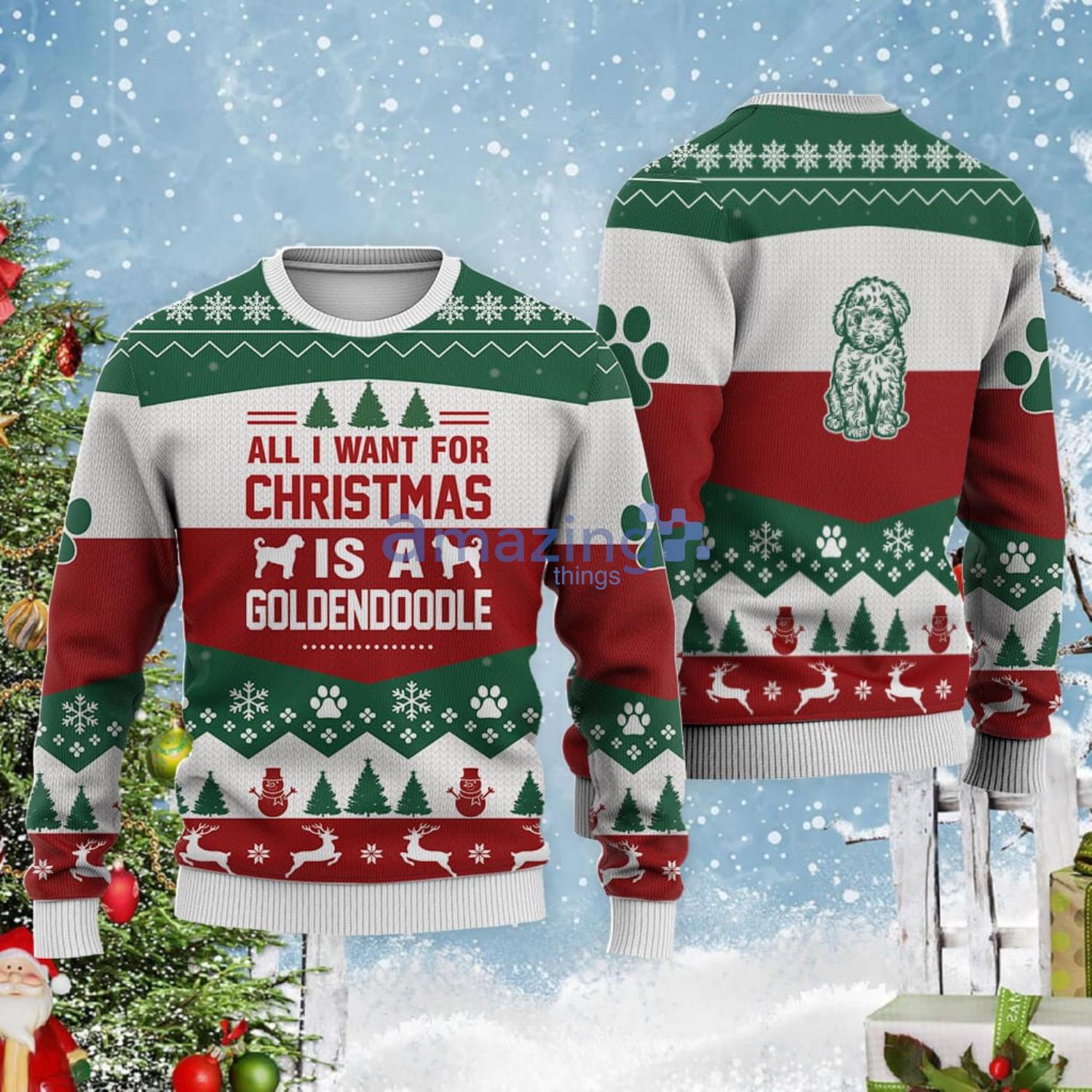 Goldendoodle shop christmas sweater