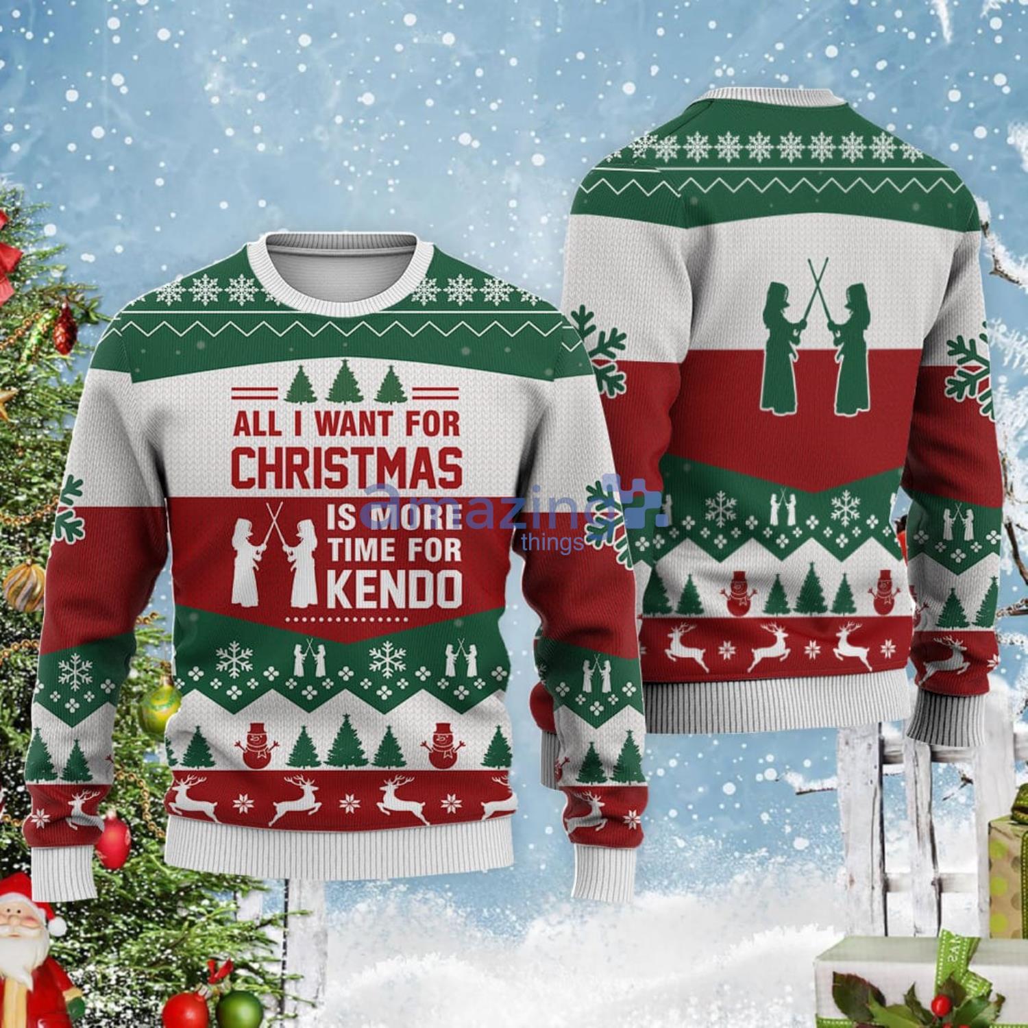 All I Want For Christmas Is Kendo Christmas Gift Ugly Christmas Sweater Product Photo 1 All I Want For Christmas Is Kendo Christmas Gift Ugly Christmas Sweater Product Photo 1
