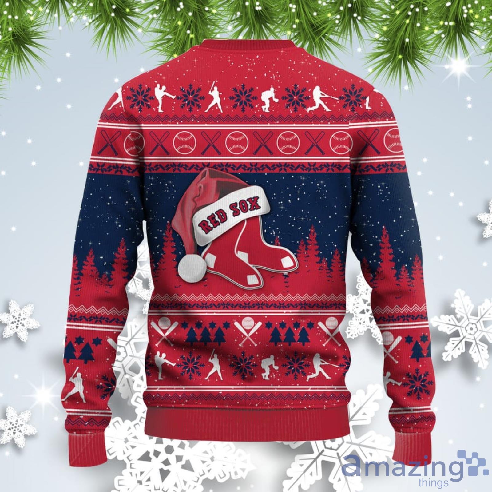 Ugly red 2025 sox christmas sweater