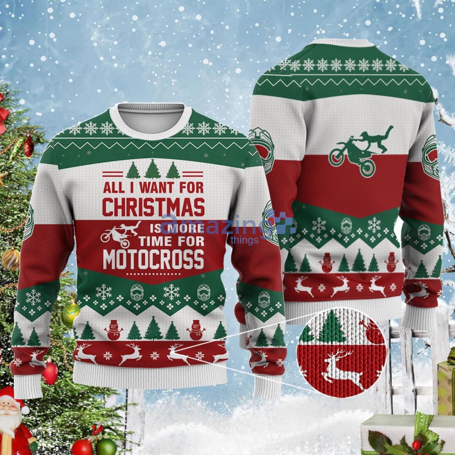 Motocross 2025 christmas sweater