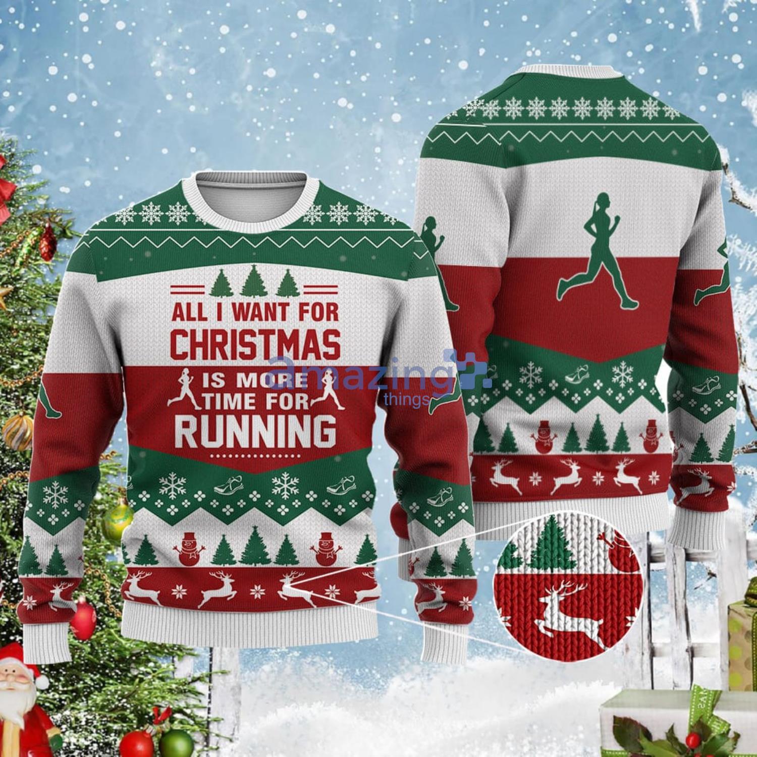 Running clearance christmas sweater