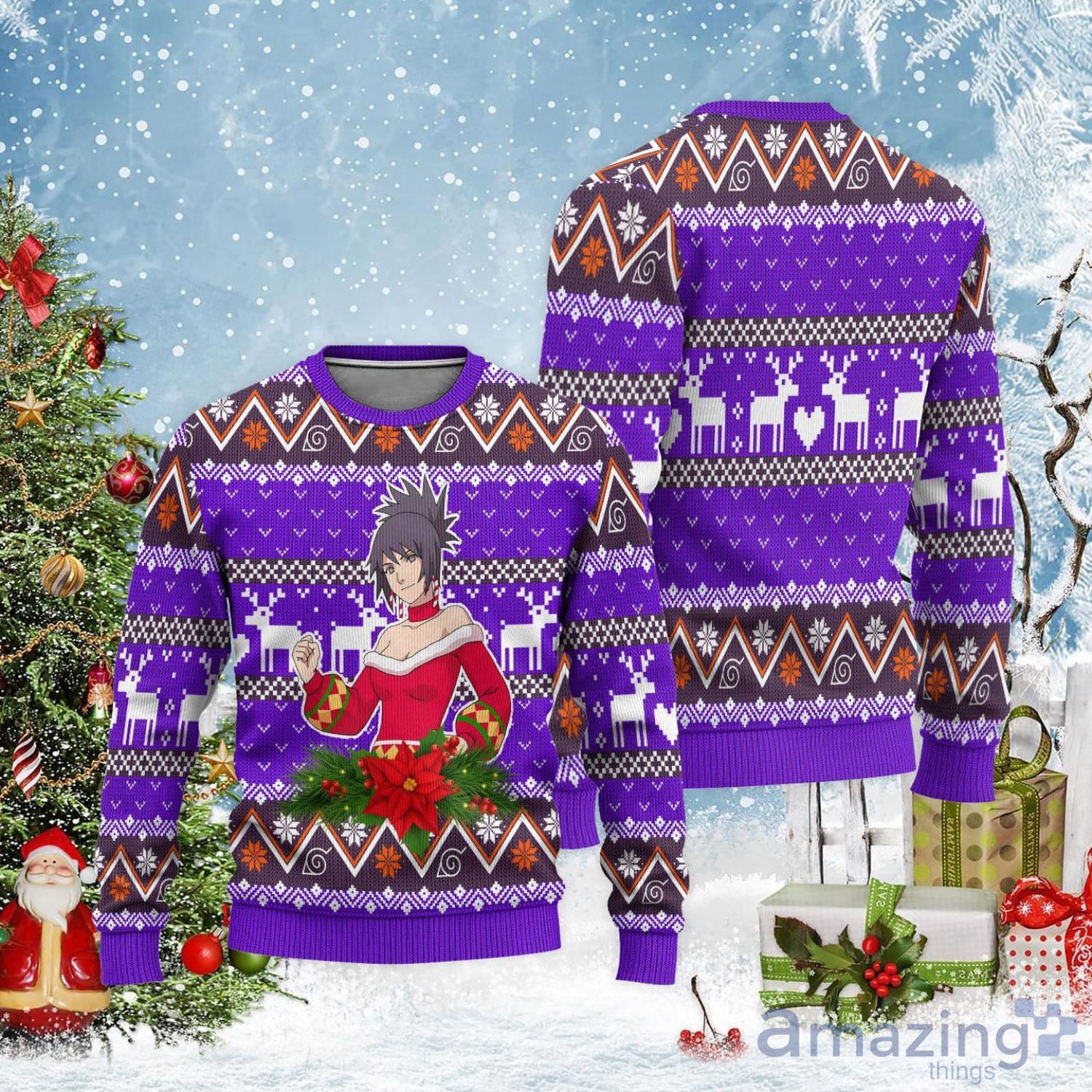Anko Ugly Christmas Sweater Naruto Christmas Gift For Anime Lover Product Photo 1