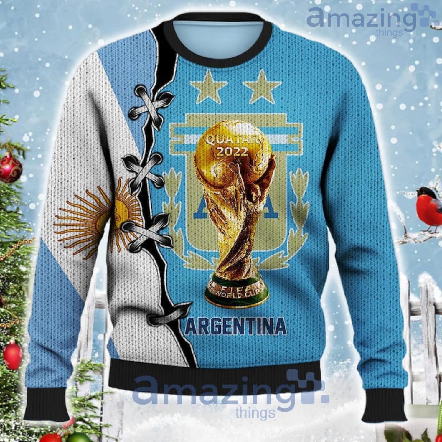 Argentina National Football Team World Cup 2022 3d Shirt - Best Seller  Shirts Design In Usa