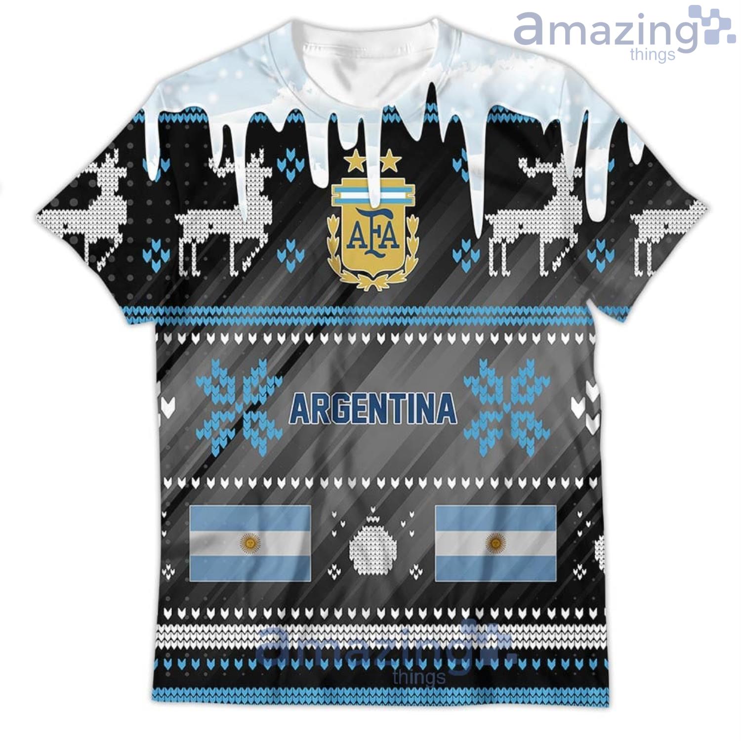 Argentina We Will Be Champion Football Cup Personalized Name Ugly Christmas  Sweaters For Men And Women - Reallgraphics