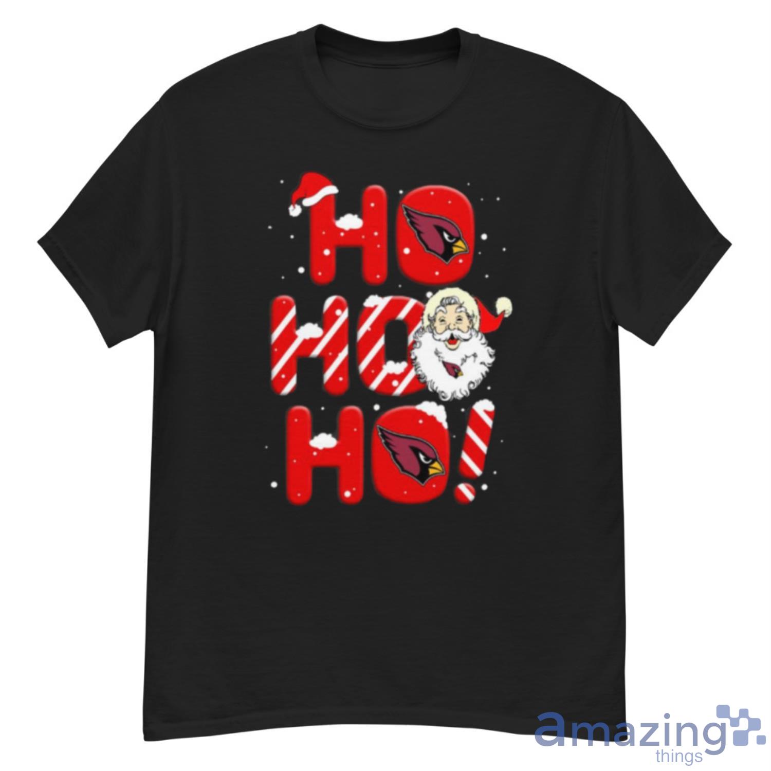 Arizona Cardinals NFL Football Ho Ho Ho Santa Claus Merry Christmas Shirt - G500 Men’s Classic T-Shirt