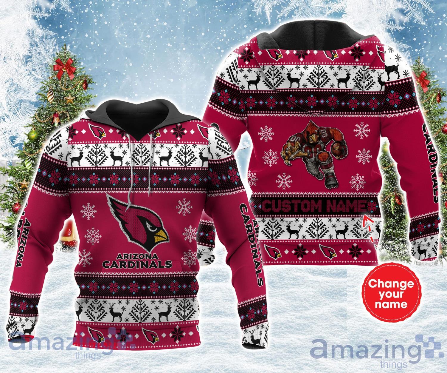 Nfl Arizona Cardinals Hoodies Custom All Over Print 3d Pullover Hoodie V4 