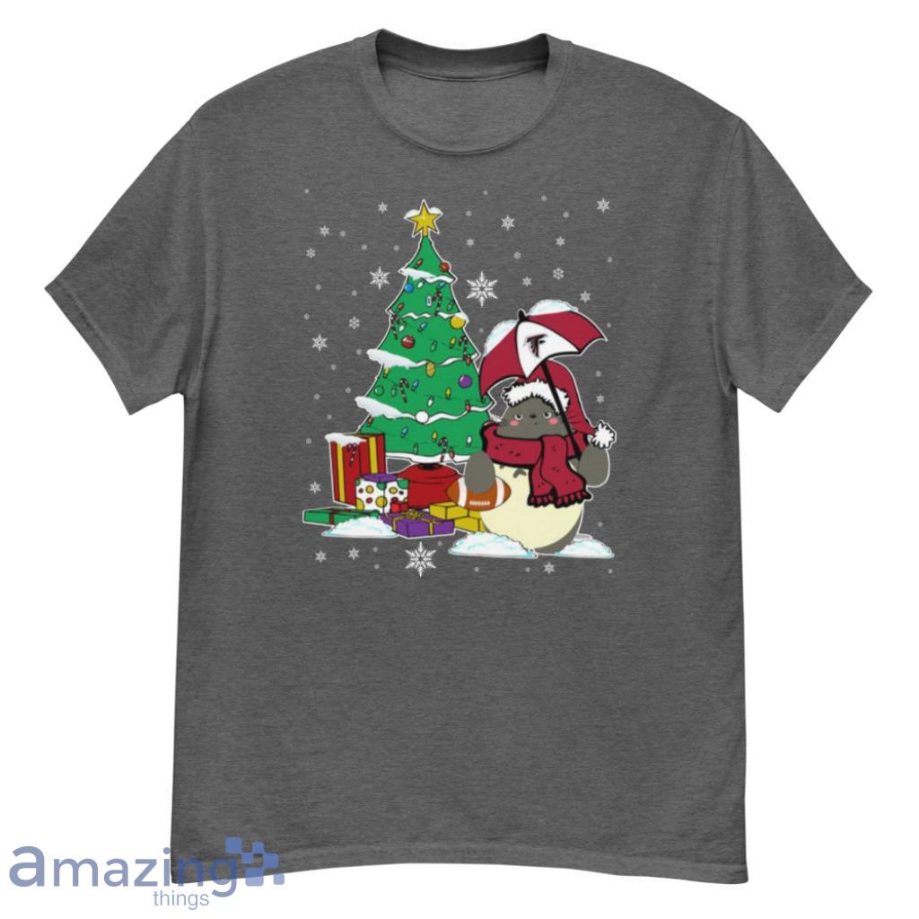 Atlanta Falcons NFL Football Cute Tonari No Totoro Christmas Sports T-Shirt