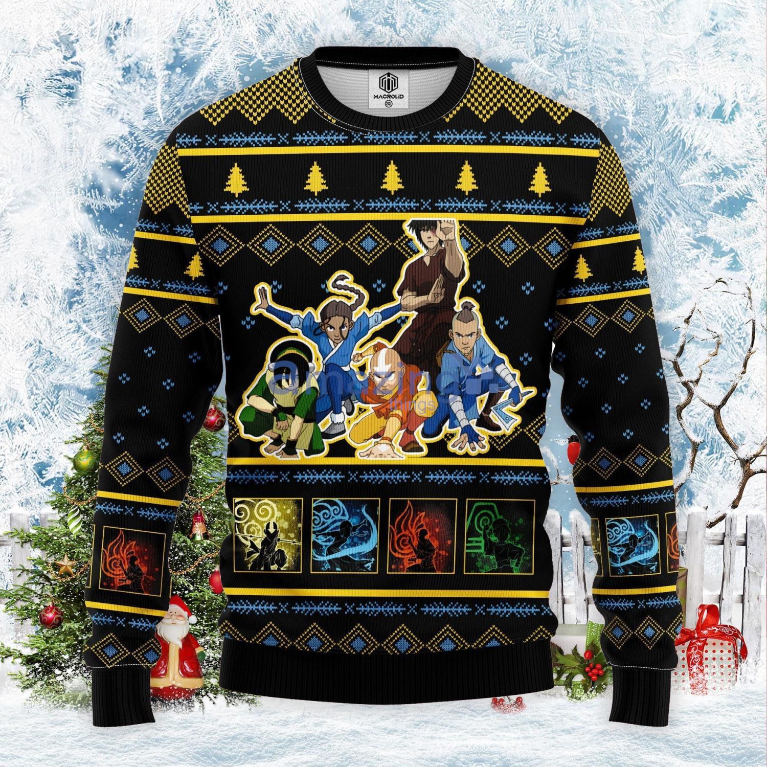 avatar the last airbender christmas sweater