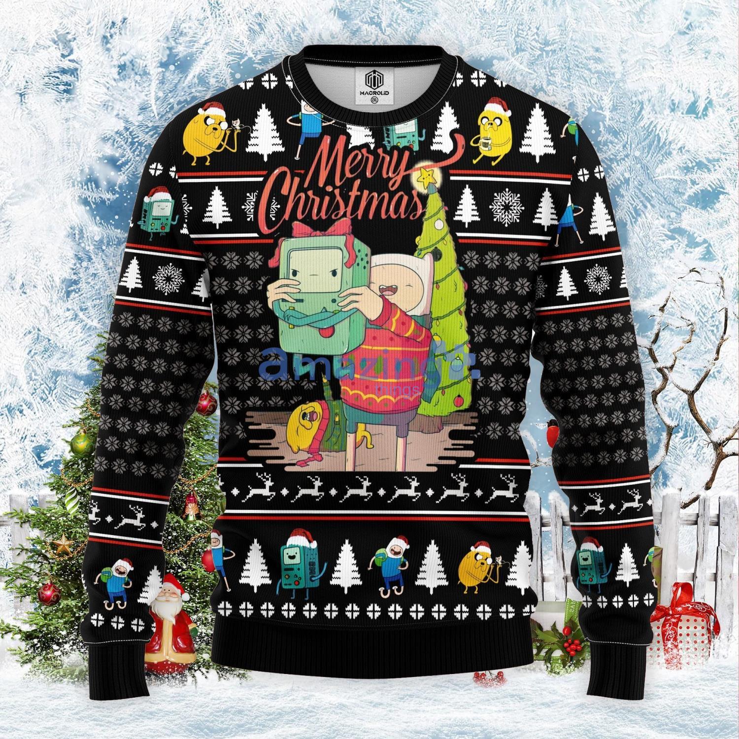 Aventure Time Cute Christmas Gift Ugly Christmas Sweater Product Photo 1 Aventure Time Cute Christmas Gift Ugly Christmas Sweater Product Photo 1