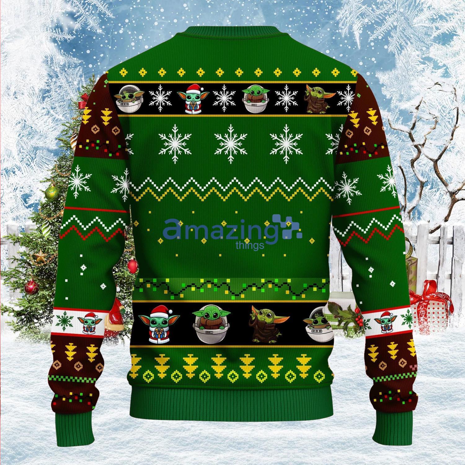 Baby Yoda Cute Green Cute Christmas Gift Ugly Christmas Sweater image Baby Yoda Cute Green Cute Christmas Gift Ugly Christmas Sweater Product Photo 2