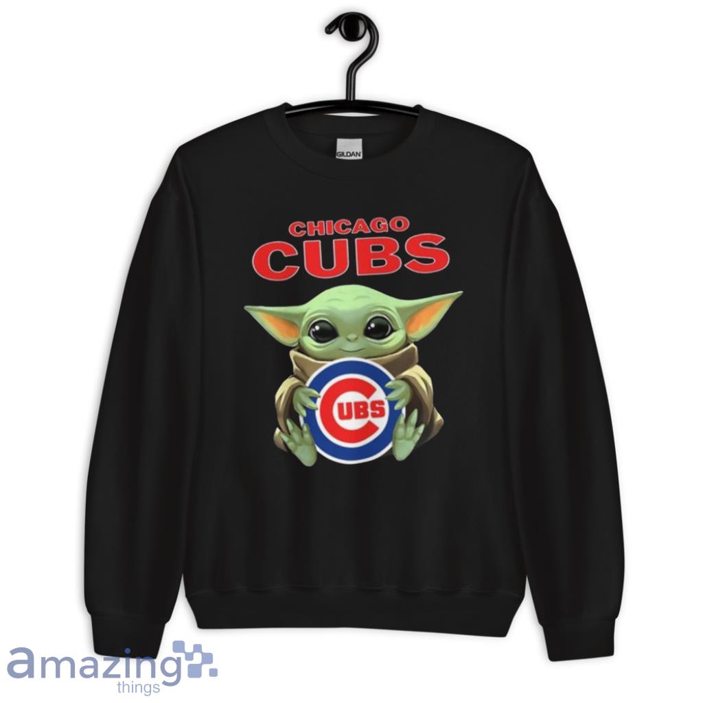 Baby Yoda Hug Chicago Cubs For Fans Christmas Shirt