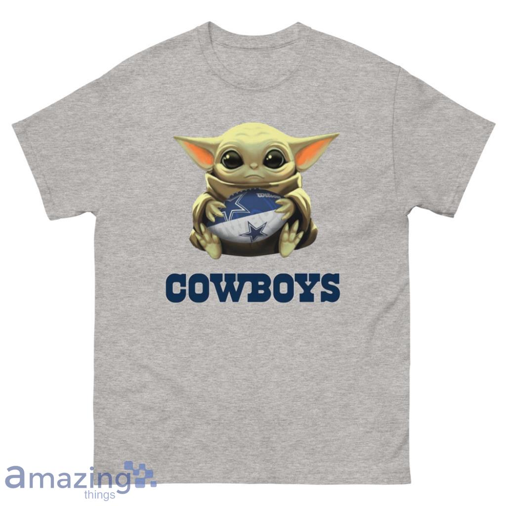 Baby Yoda Hug Dallas Cowboys Shirt Product Photo 1