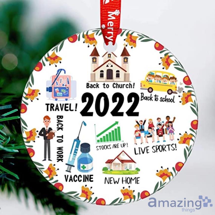 Back To Church 2022 Commemorative Ornament 2022 Christmas Ornament Product Photo 1