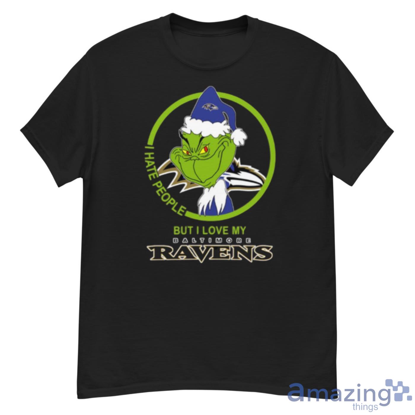 Baltimore Ravens American NFL Football Team Logo Cute Grinch 3D