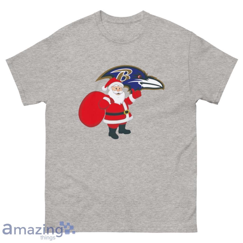 Baltimore Ravens Santa Claus Christmas Shirt - 500 Men’s Classic Tee Gildan