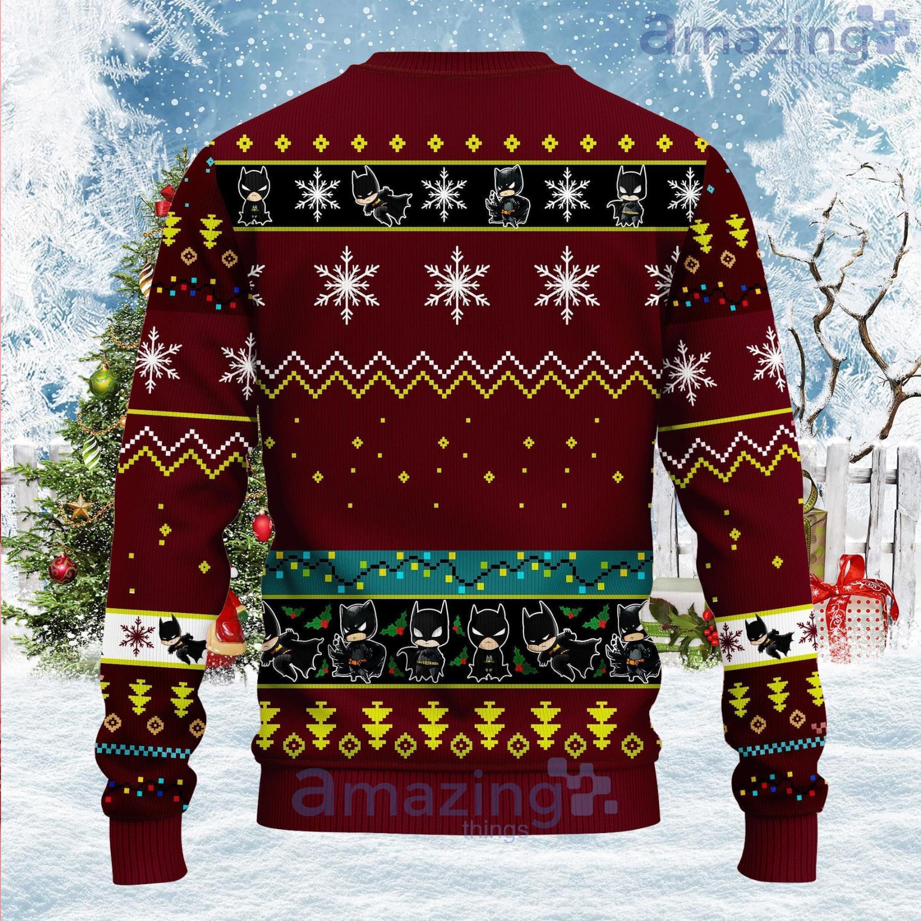 Batman Santa Christmas Gift Ugly Christmas Sweater image Batman Santa Christmas Gift Ugly Christmas Sweater Product Photo 2