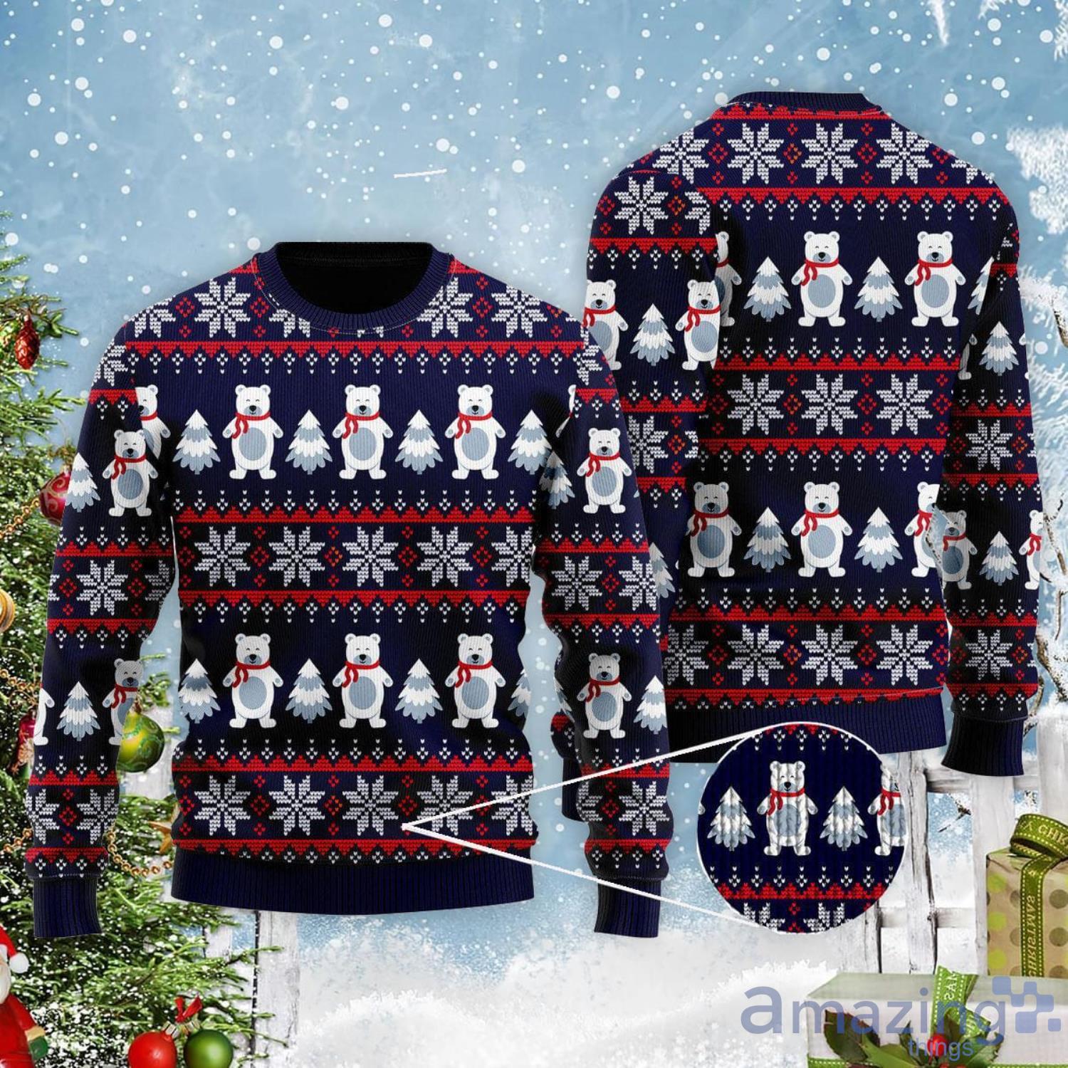 Bear Christmas In Somewhere Christmas Gift Ugly Christmas Sweater Product Photo 1