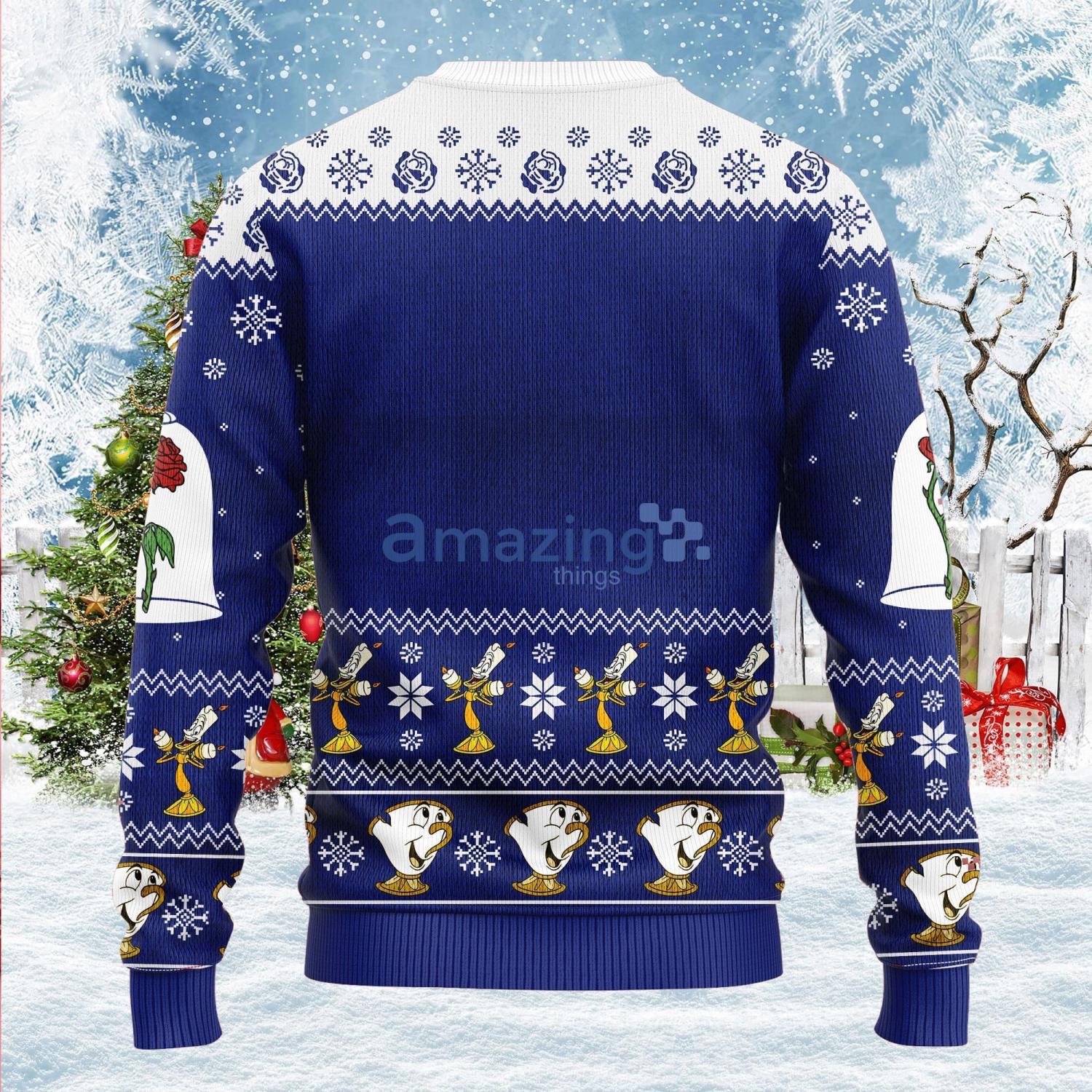 Beauty and the 2024 beast christmas sweater