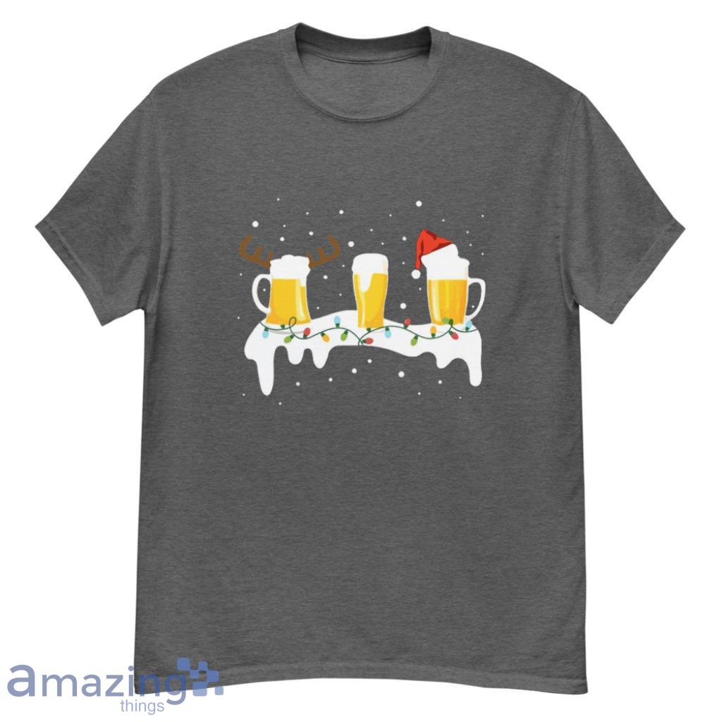 Beer Christmas Tree Animal Drink Festval Gift For Men Woman Card Beer Christmas Shirt - G500 Men’s Classic T-Shirt-1