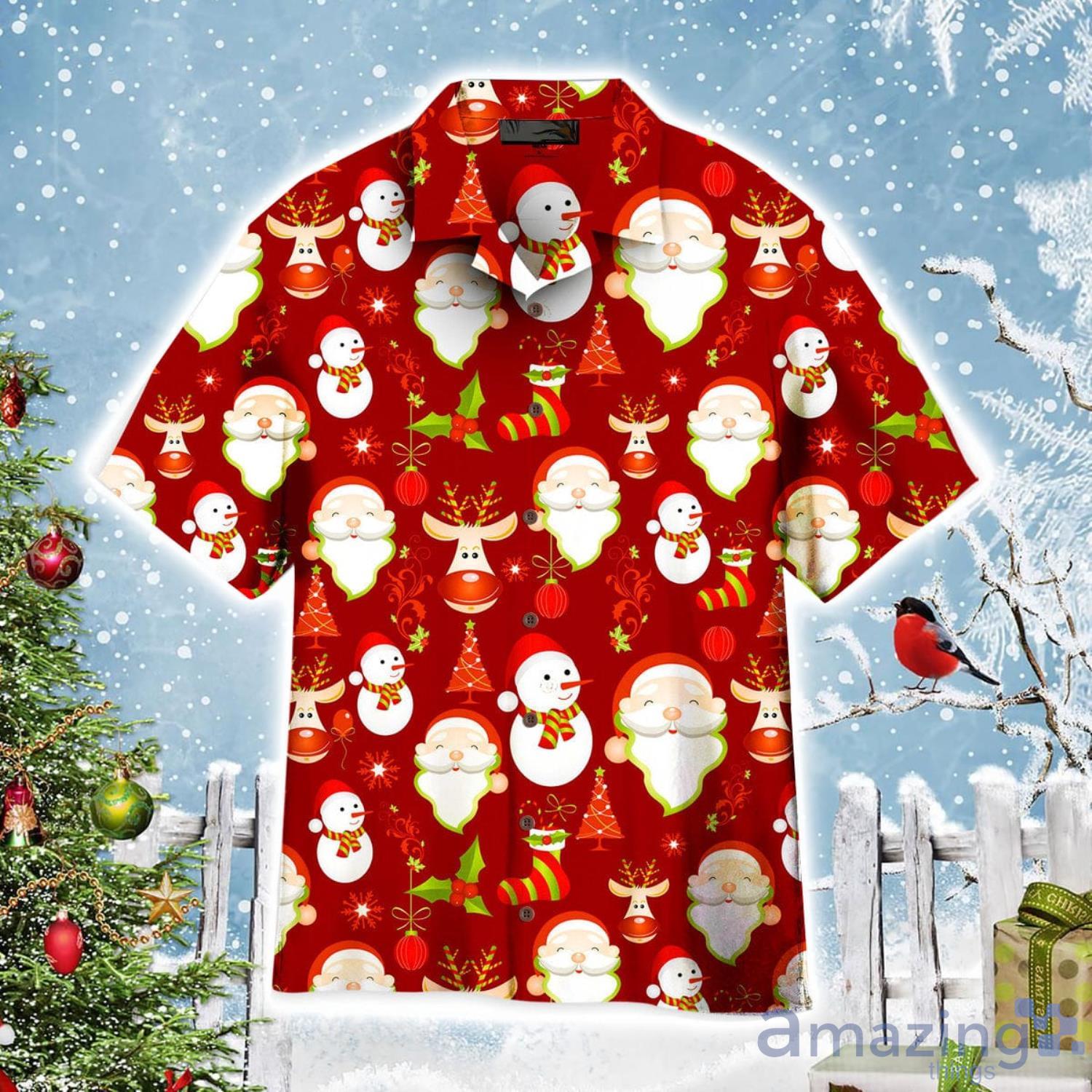 Believe In Magic Of Christmas Pattern Aloha Cute Christmas Gift Cute Christmas Gift Hawaiian Shirt Product Photo 1