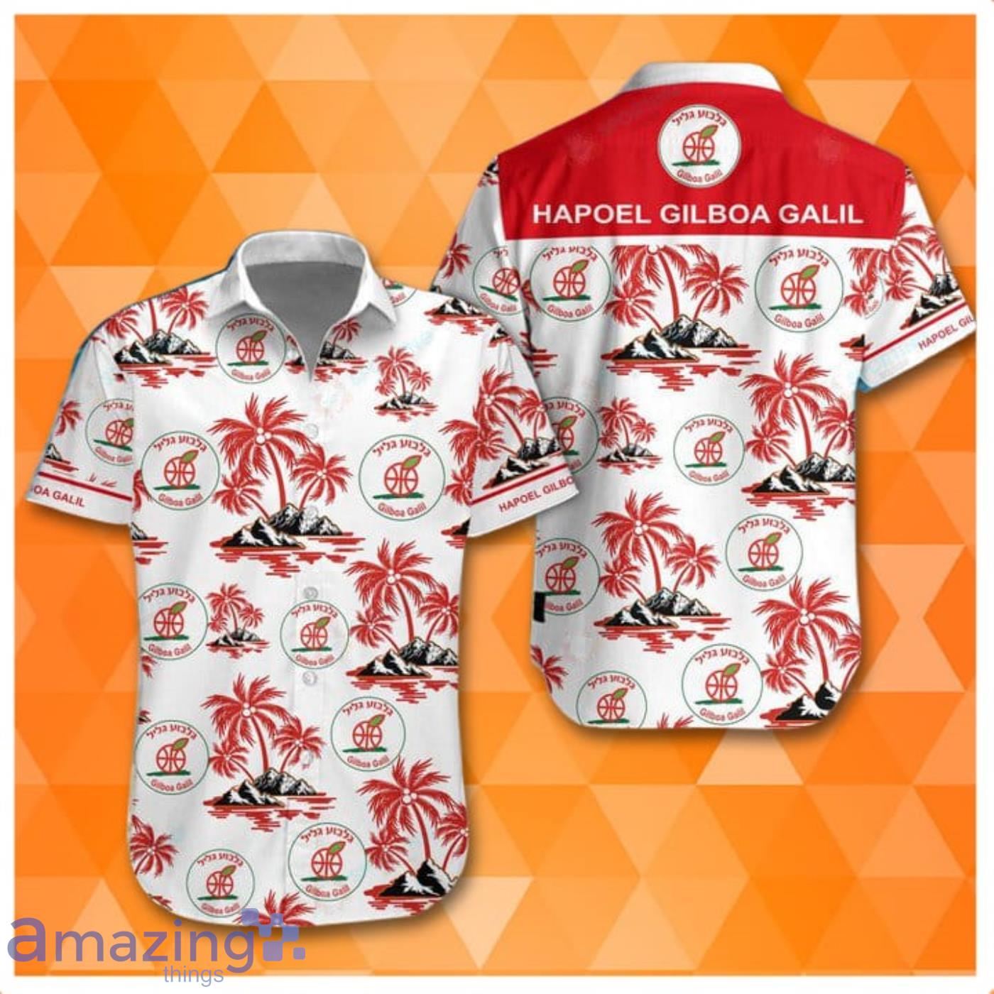 Bnei Herzliya Basket Super League Hawaiian Shirt Product Photo 1