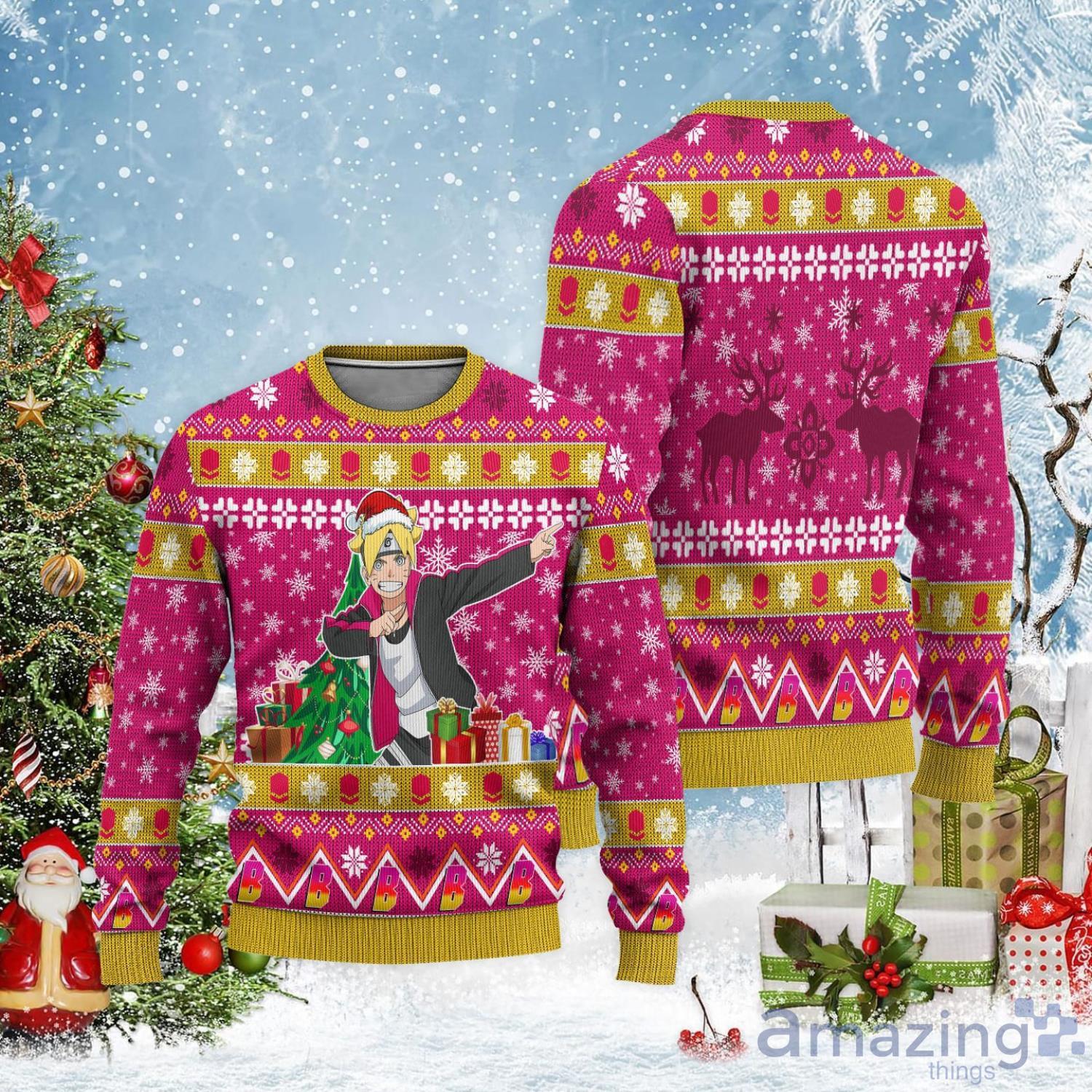 Boruto Uzumaki Ugly Christmas Sweater Product Photo 1