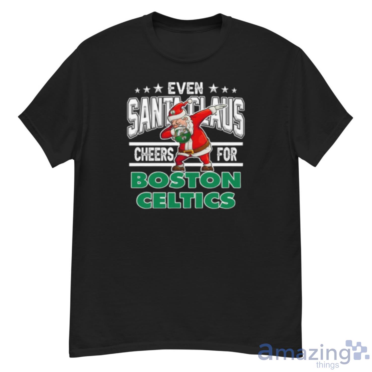 Boston Celtics Even Santa Claus Cheers For Christmas NBA Shirt For Fans - G500 Men’s Classic T-Shirt Boston Celtics Even Santa Claus Cheers For Christmas NBA Shirt For Fans - G500 Men’s Classic T-Shirt