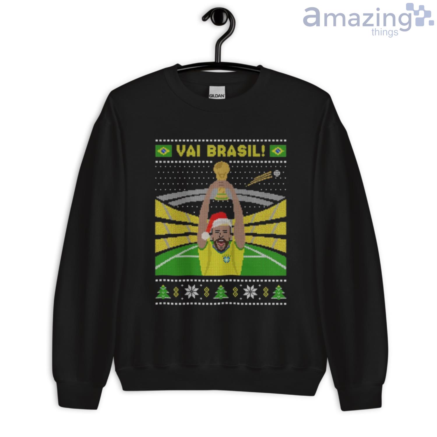 Brazil Vai Brasil World Cup Christmas Gift Don't Take Me Home 2022 Shirt image Brazil Vai Brasil World Cup Christmas Gift Dont Take Me Home 2022 Shirt - Unisex Crewneck Sweatshirt