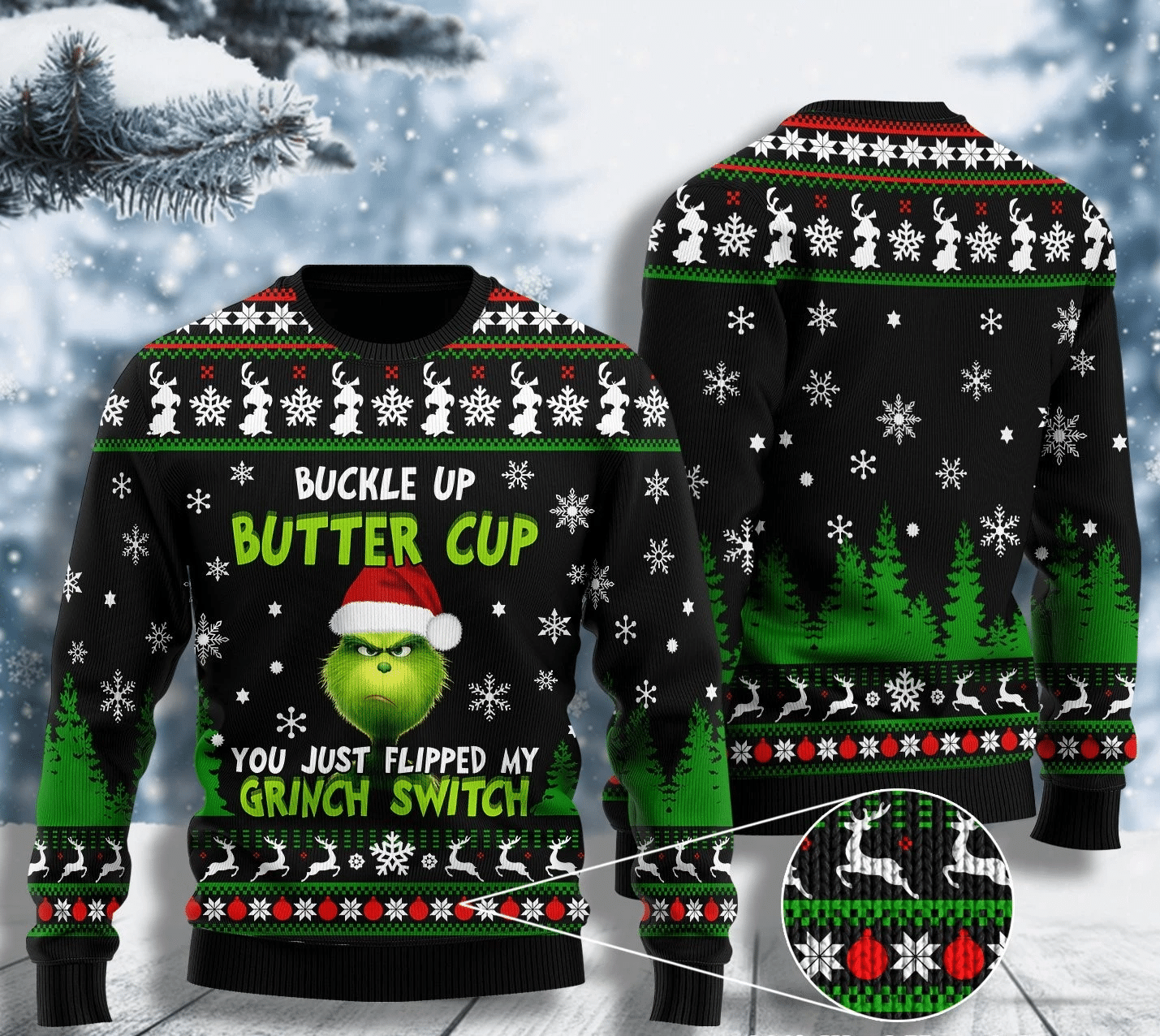 The Grinch: Buckle Up Butter Cup You Just Flipped My Grinch Switch Mug