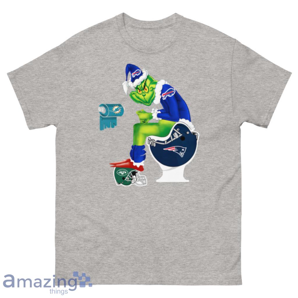 Santa Grinch Patriots Jets Toilet Buffalo Bills 2023 Christmas Shirt, Buffalo  Bills Gift in 2023