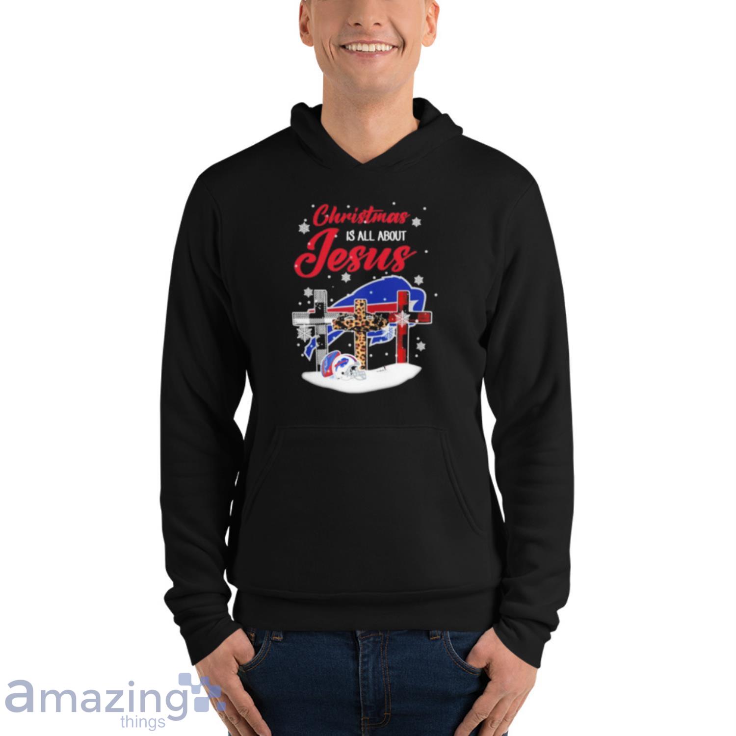 Buffalo Bills Christmas is all about Jesus Christmas shirt, hoodie, sweater,  long sleeve and tank top